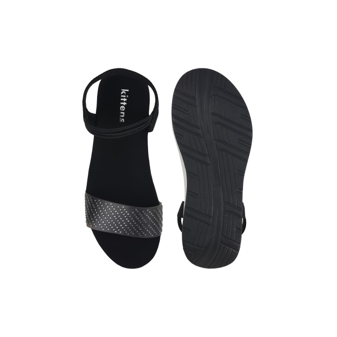 Kittens Girls Black Casual Sandals (SKU: 78-5721-11-30)