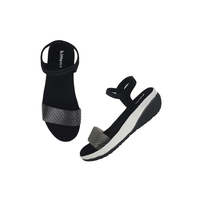 Kittens Girls Black Casual Sandals (SKU: 78-5721-11-30)