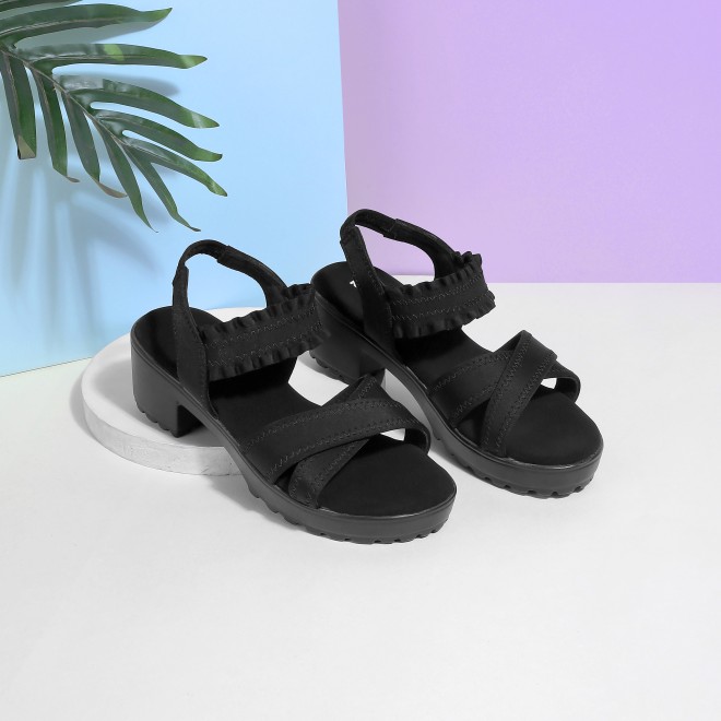 Kittens Girls Black Casual Sandals (SKU: 78-5733-11-32)