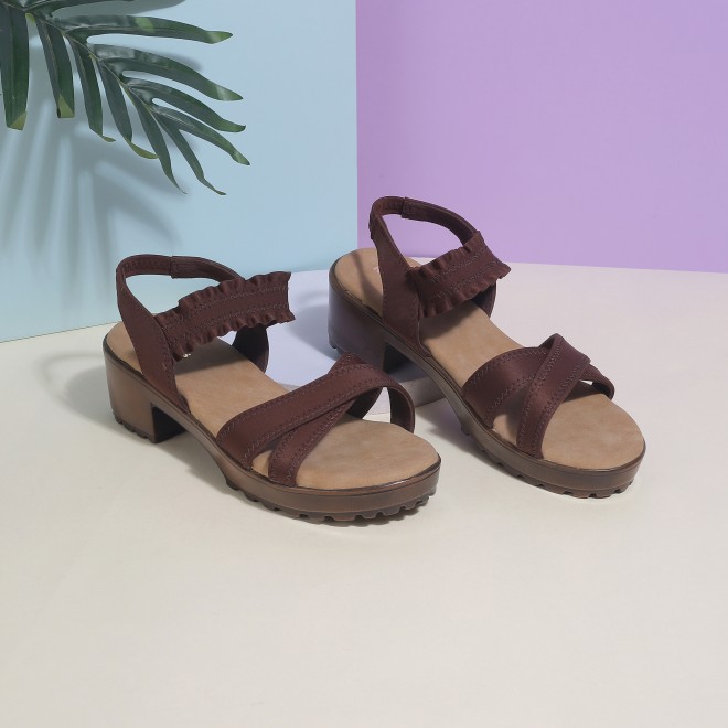 Kittens Girls Brown Casual Sandals (SKU: 78-5733-12-30)