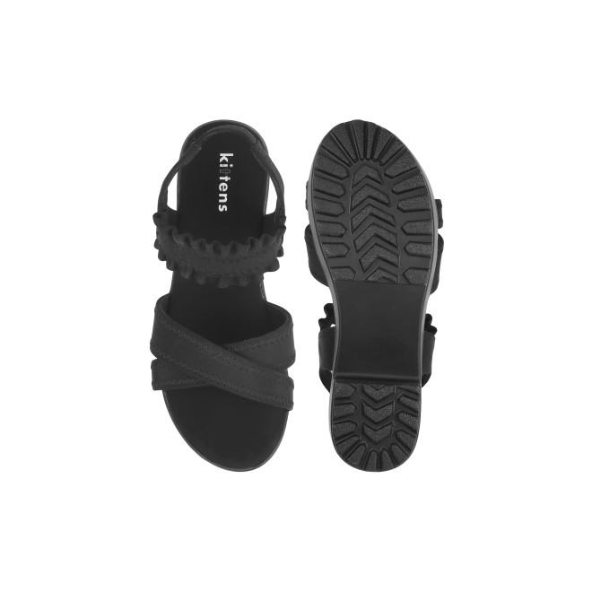 Kittens Girls Black Casual Sandals (SKU: 78-5733-11-32)