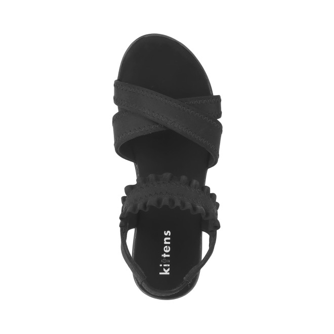 Kittens Girls Black Casual Sandals (SKU: 78-5733-11-32)