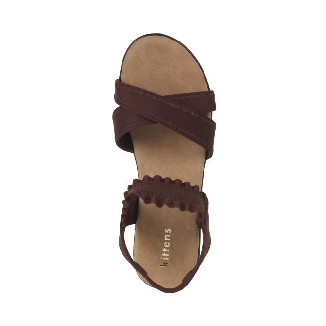 Kittens Girls Brown Casual Sandals (SKU: 78-5733-12-30)