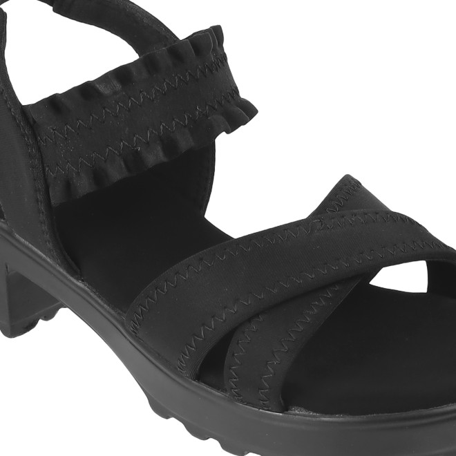 Kittens Girls Black Casual Sandals (SKU: 78-5733-11-32)