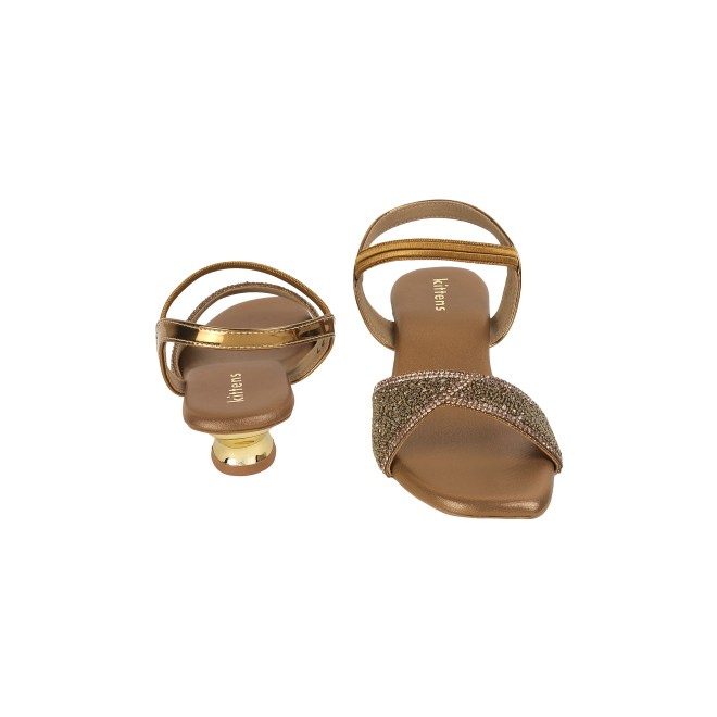 Kittens Girls Antic-gold Formal Sandals (SKU: 78-5739-28-31)
