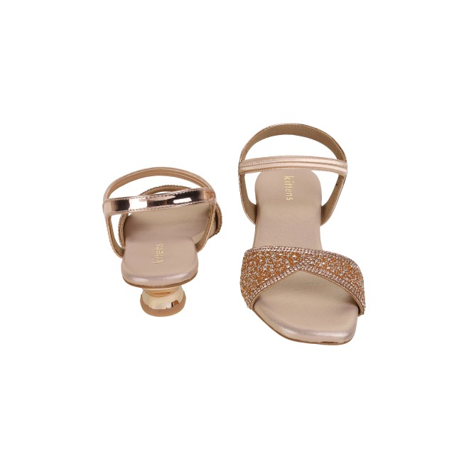 Kittens Girls Rose-gold Formal Sandals (SKU: 78-5739-52-31)