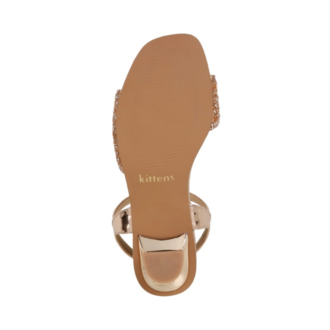 Kittens Girls Rose-gold Formal Sandals (SKU: 78-5739-52-31)