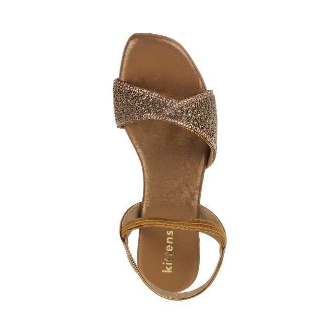 Kittens Girls Antic-gold Formal Sandals (SKU: 78-5739-28-31)