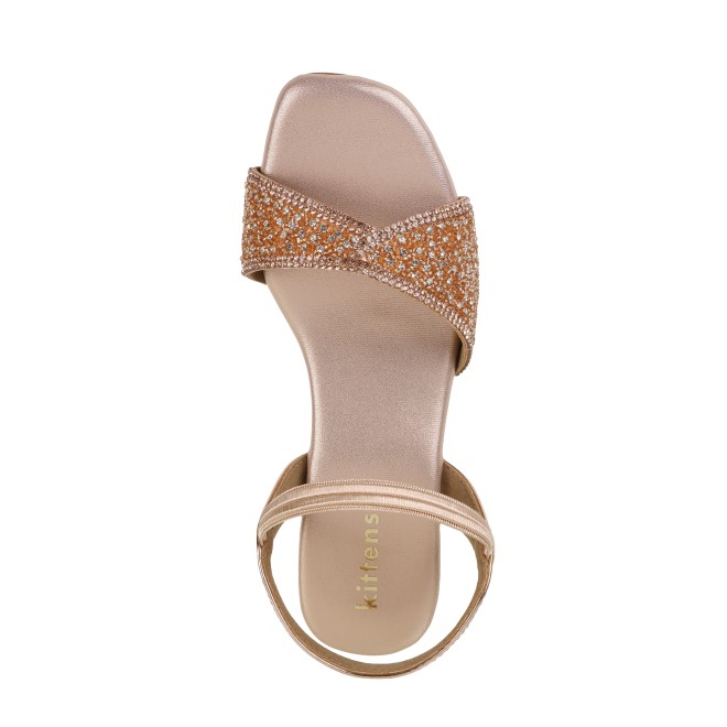Kittens Girls Rose-gold Formal Sandals (SKU: 78-5739-52-31)