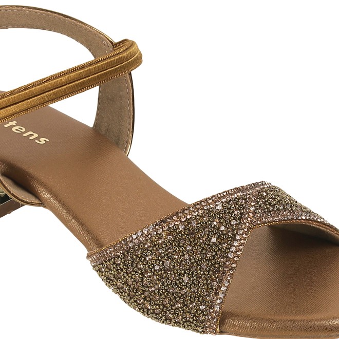 Kittens Girls Antic-gold Formal Sandals (SKU: 78-5739-28-31)