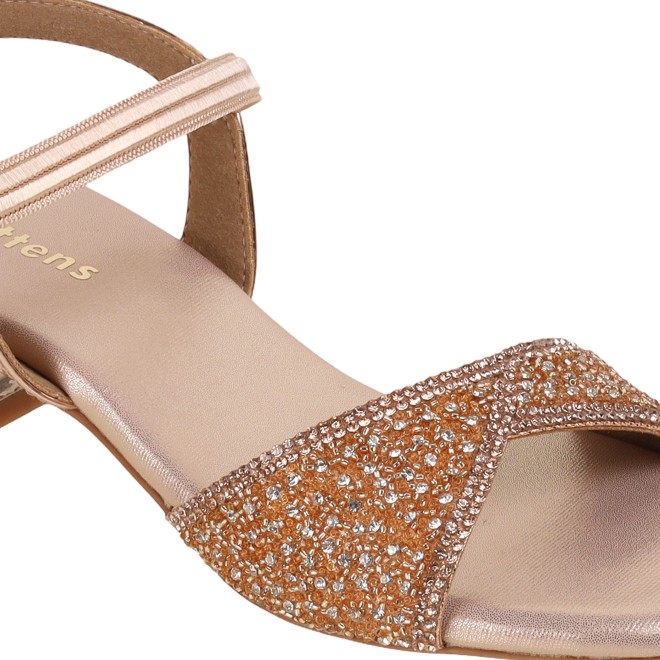 Kittens Girls Rose-gold Formal Sandals (SKU: 78-5739-52-31)