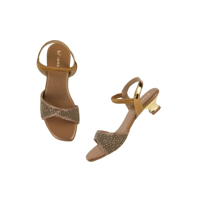 Kittens Girls Antic-gold Formal Sandals (SKU: 78-5739-28-31)