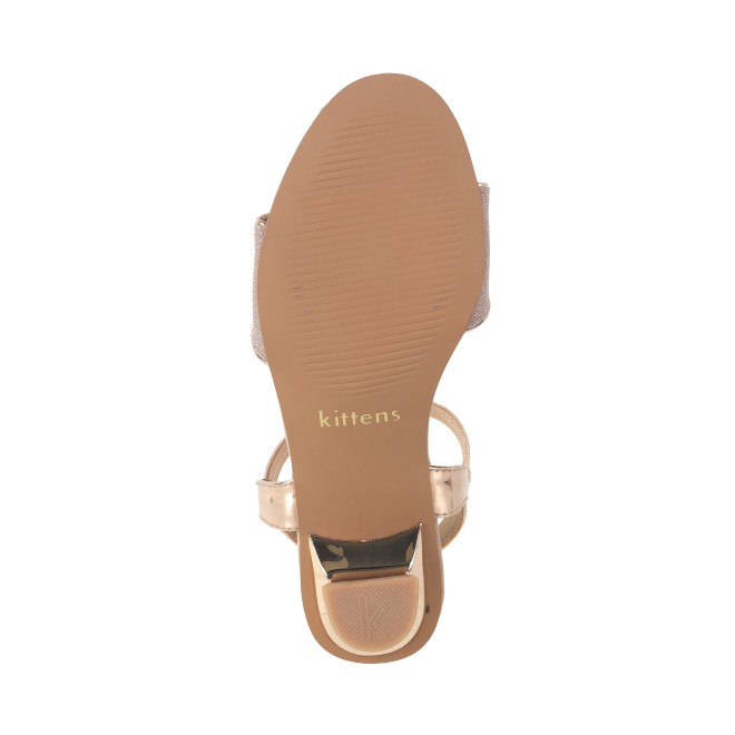 Kittens Girls Rose-gold Formal Sandals (SKU: 78-5740-52-33)