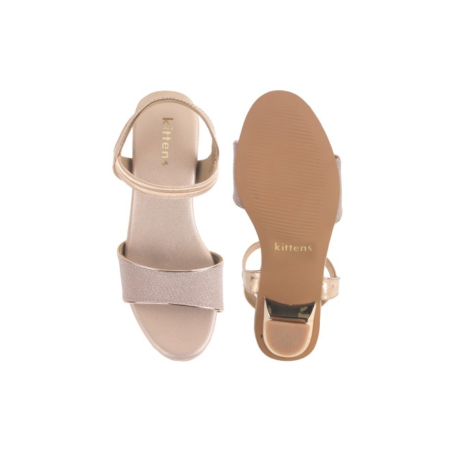 Kittens Girls Rose-gold Formal Sandals (SKU: 78-5740-52-33)