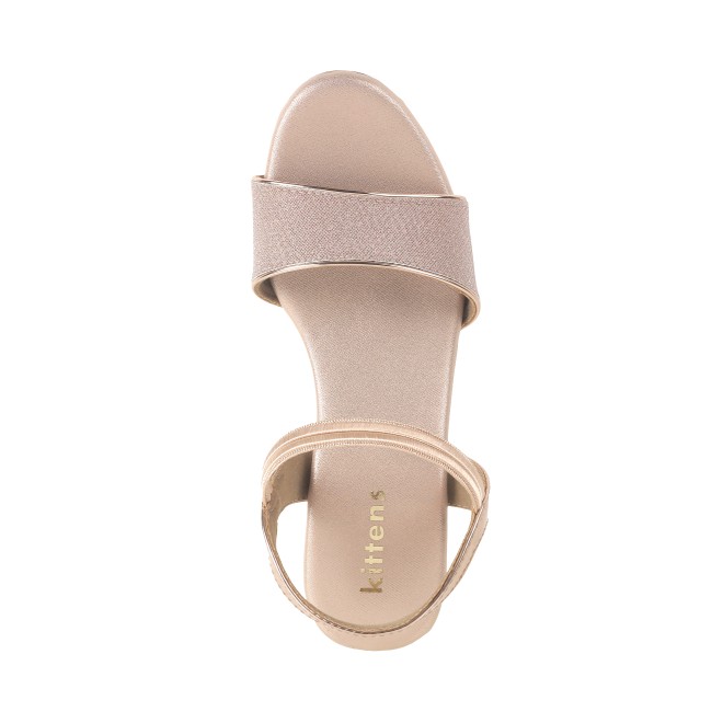 Kittens Girls Rose-gold Formal Sandals (SKU: 78-5740-52-33)