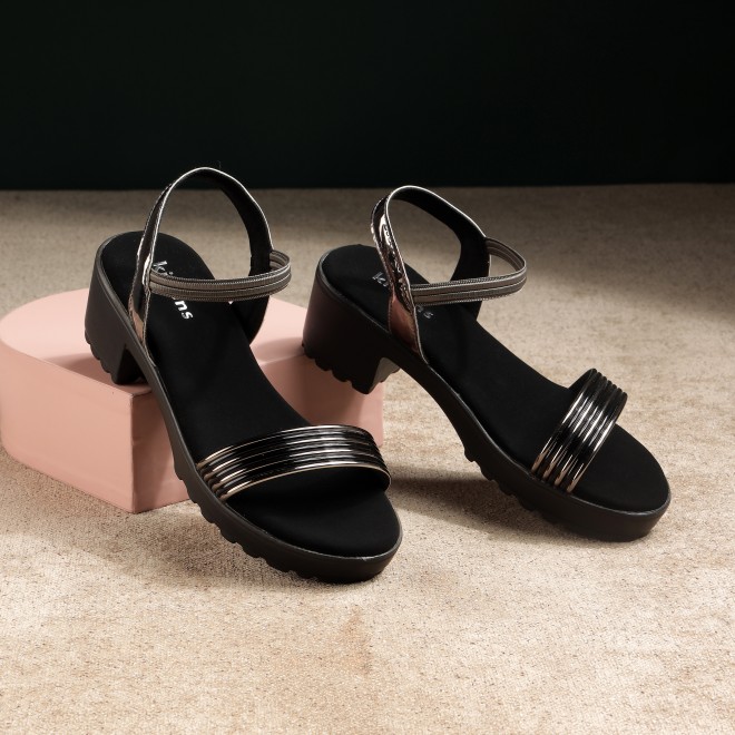 Kittens Girls Gun-metal Casual Sandals