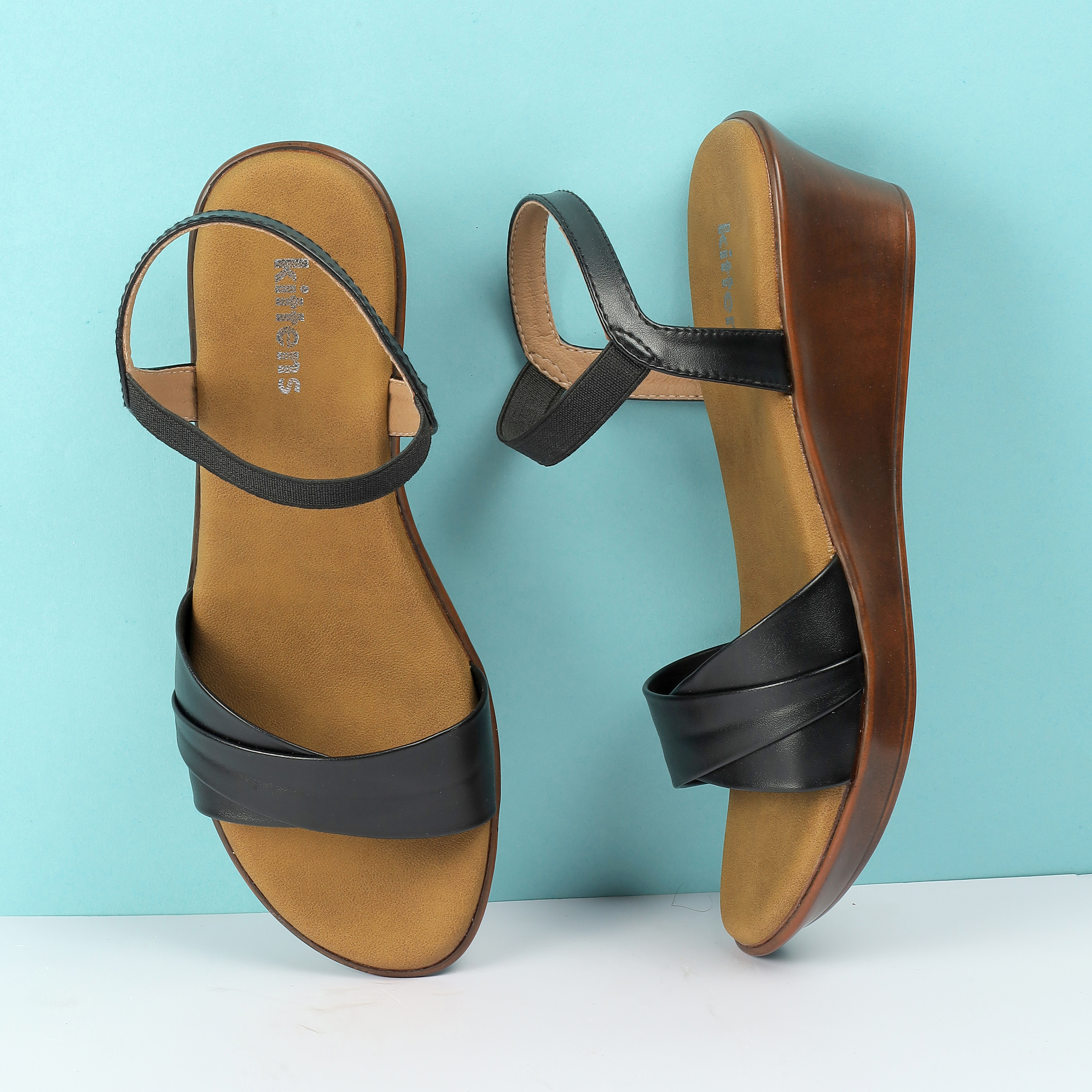 Girls Black Casual Sandals