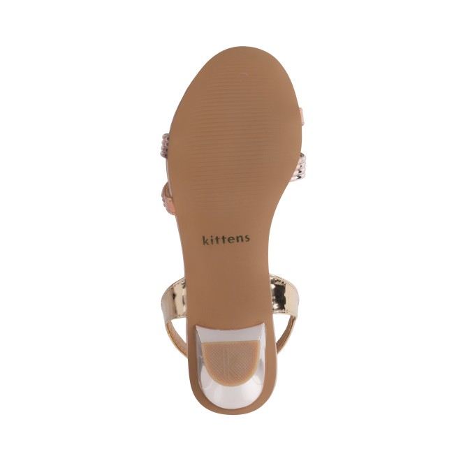 Kittens Girls Rose-gold Casual Sandals (SKU: 78-75-52-31)