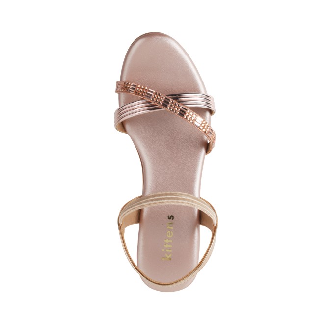 Kittens Girls Rose-gold Casual Sandals (SKU: 78-75-52-31)