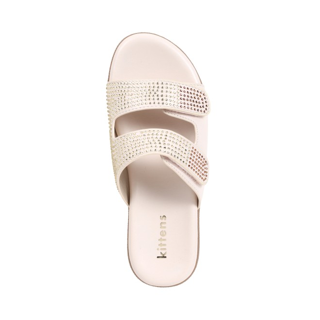 Kittens Girls Beige Casual Slip Ons (SKU: 78-78-20-31)