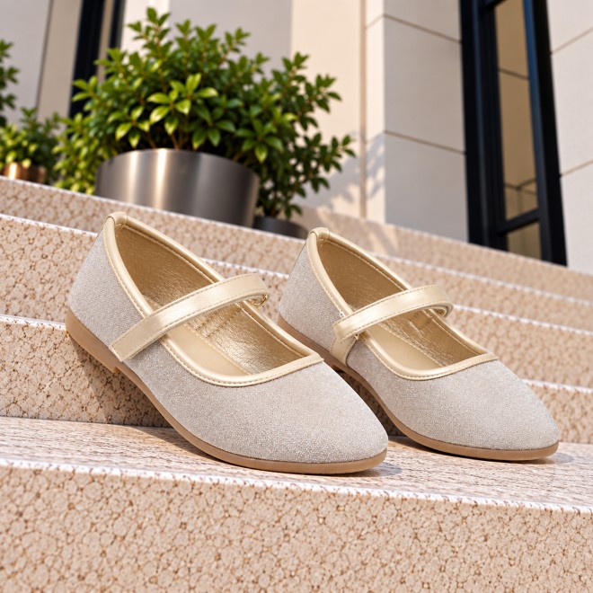 Kittens Girls Gold Casual Ballerinas (SKU: 78-81-15-30)