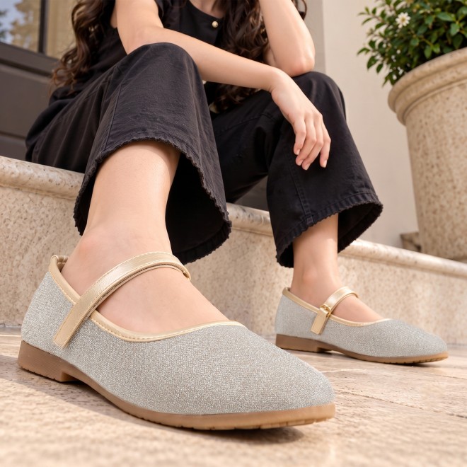 Kittens Girls Gold Casual Ballerinas (SKU: 78-81-15-30)