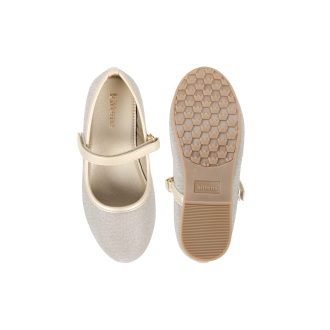 Kittens Girls Gold Casual Ballerinas (SKU: 78-81-15-30)