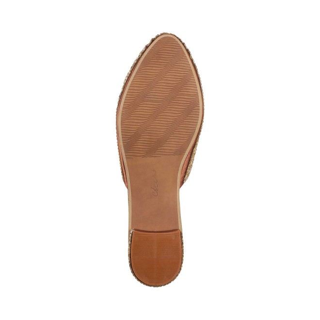 Cheemo Women Antique-Gold Ethnic Slip Ons (SKU: 92-102-28-37)