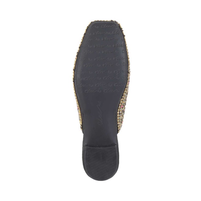 Cheemo Women Black Wedding Slip Ons (SKU: 92-132-11-37)