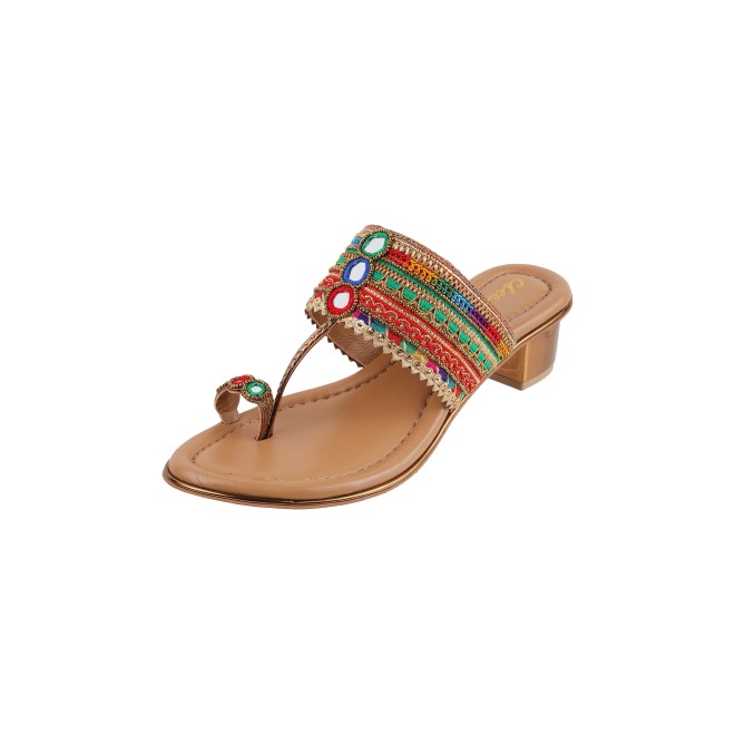 Cheemo Women Multi Ethnic Kolhapuris (SKU: 92-157-13-36)