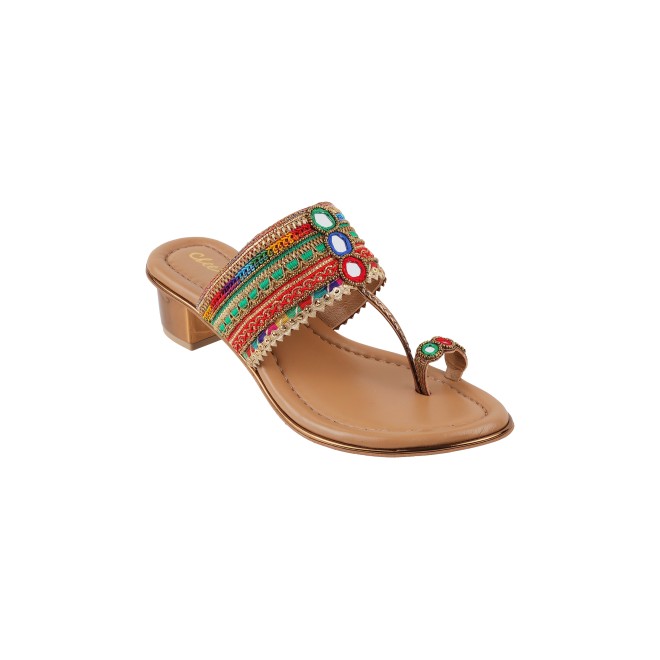 Cheemo Women Multi Ethnic Kolhapuris (SKU: 92-157-13-36)