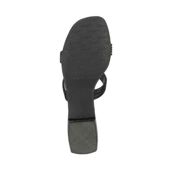 Cheemo Women Black Ethnic Slip Ons (SKU: 92-164-11-36)