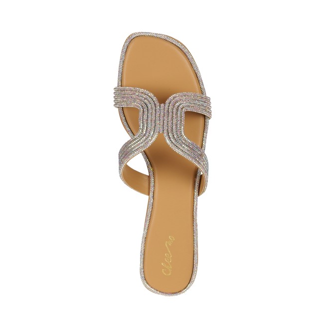 Cheemo Women Silver Ethnic Slip Ons (SKU: 92-164-27-36)