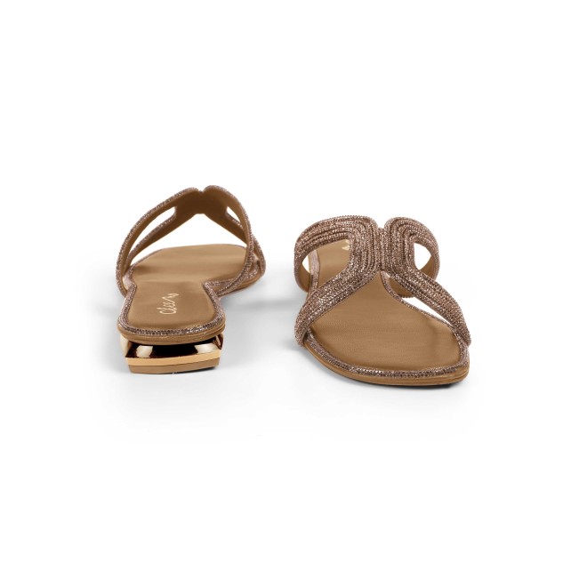Cheemo Women Antic-gold Casual Slip Ons (SKU: 92-164L-28-42)