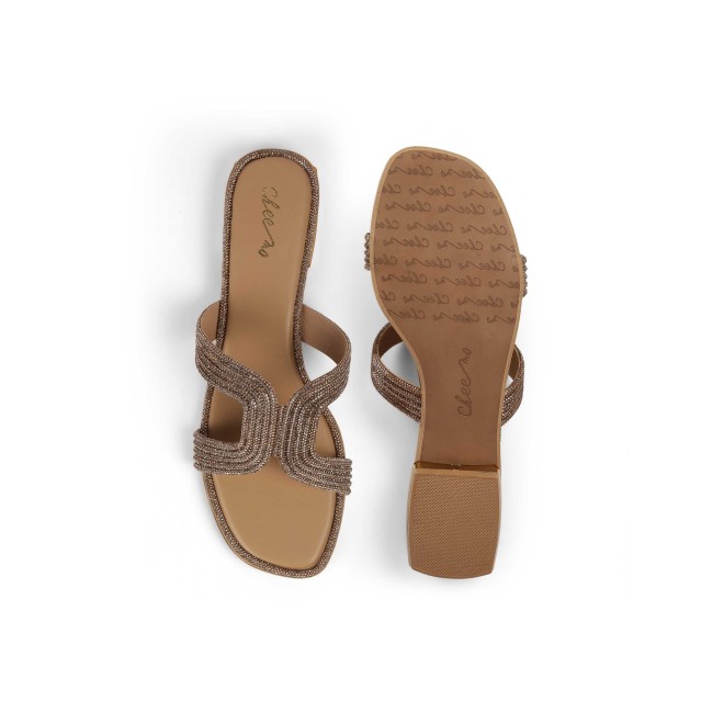 Cheemo Women Antic-gold Casual Slip Ons (SKU: 92-164L-28-42)