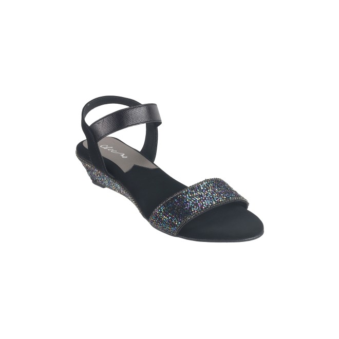 Cheemo Women Black Casual Sandals (SKU: 92-177-11-36)