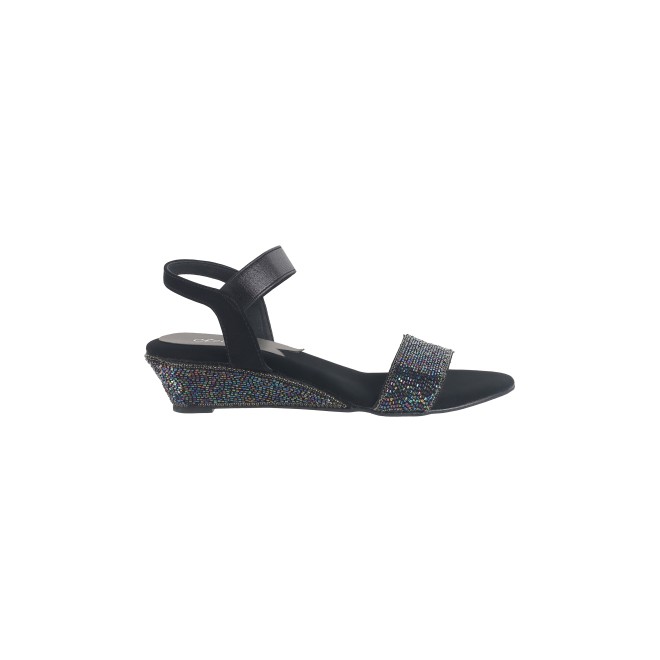 Cheemo Women Black Casual Sandals (SKU: 92-177-11-36)