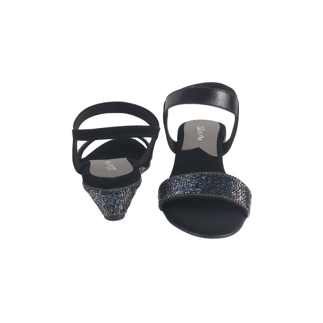 Cheemo Women Black Casual Sandals (SKU: 92-177-11-36)