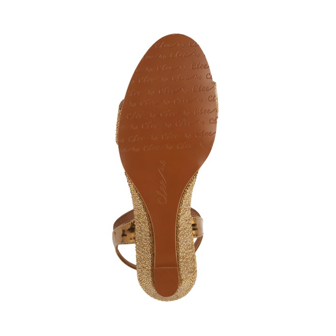 Cheemo Women Gold Casual Sandals (SKU: 92-177-15-36)