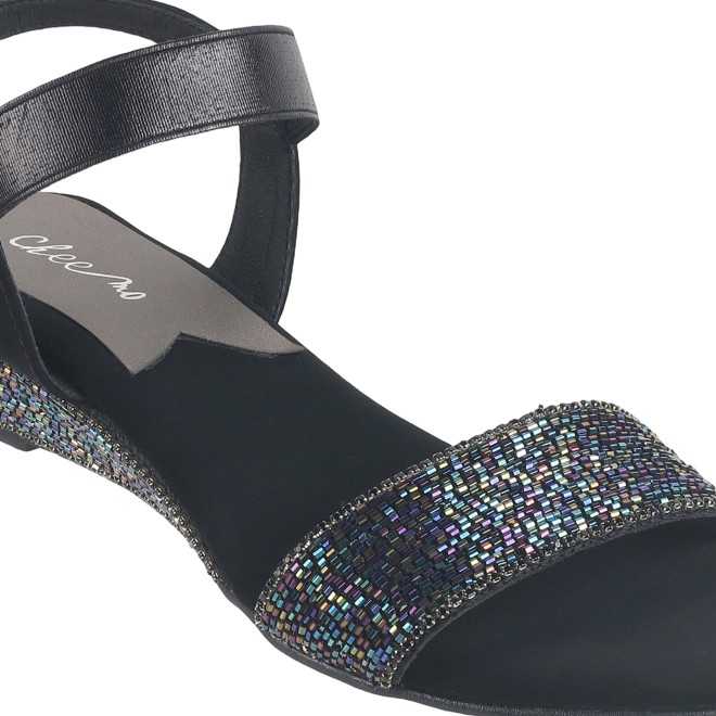 Cheemo Women Black Casual Sandals (SKU: 92-177-11-36)