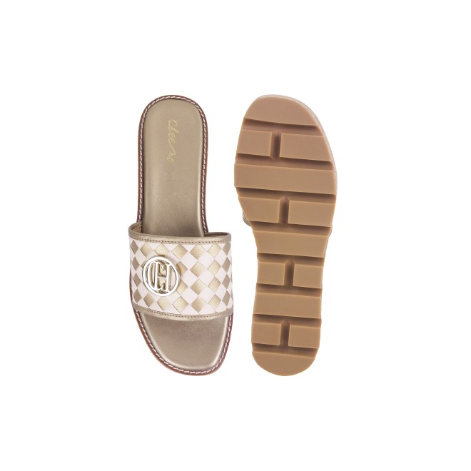 Cheemo Women Bronze Casual Slip Ons (SKU: 92-188-46-39)