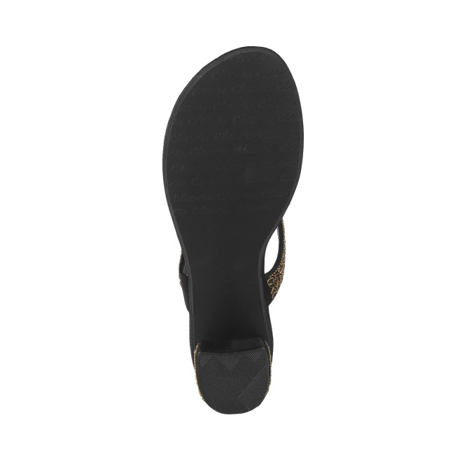 Cheemo Women Black Ethnic Slip Ons (SKU: 92-196-11-36)
