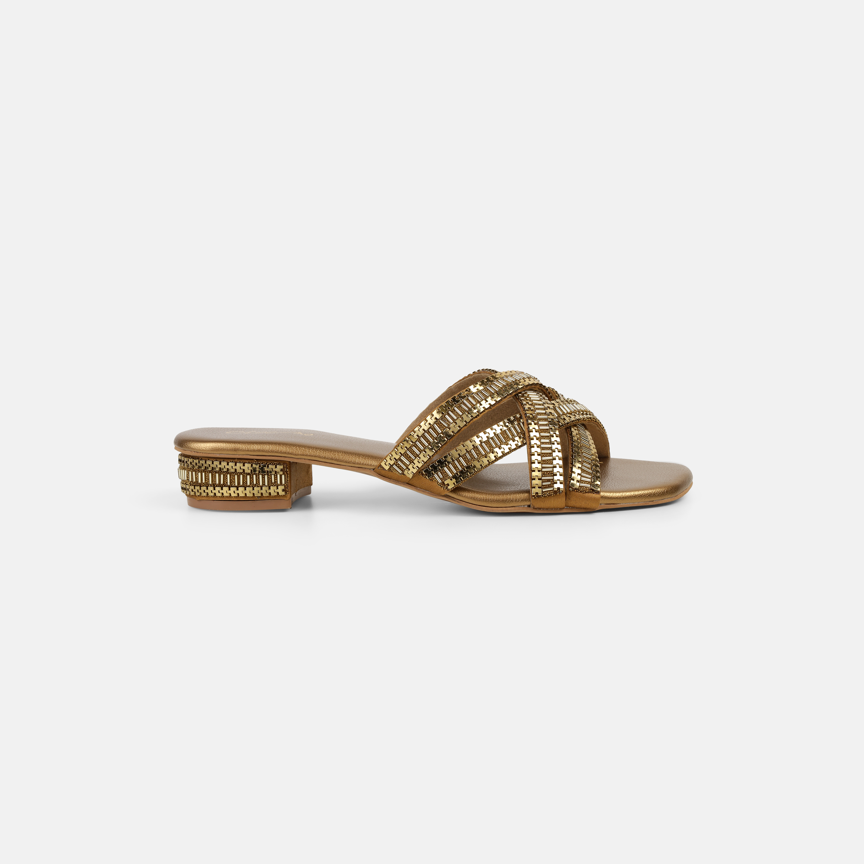Cheemo Women Antic-gold Casual Slip Ons (SKU: 92-198-28-37)