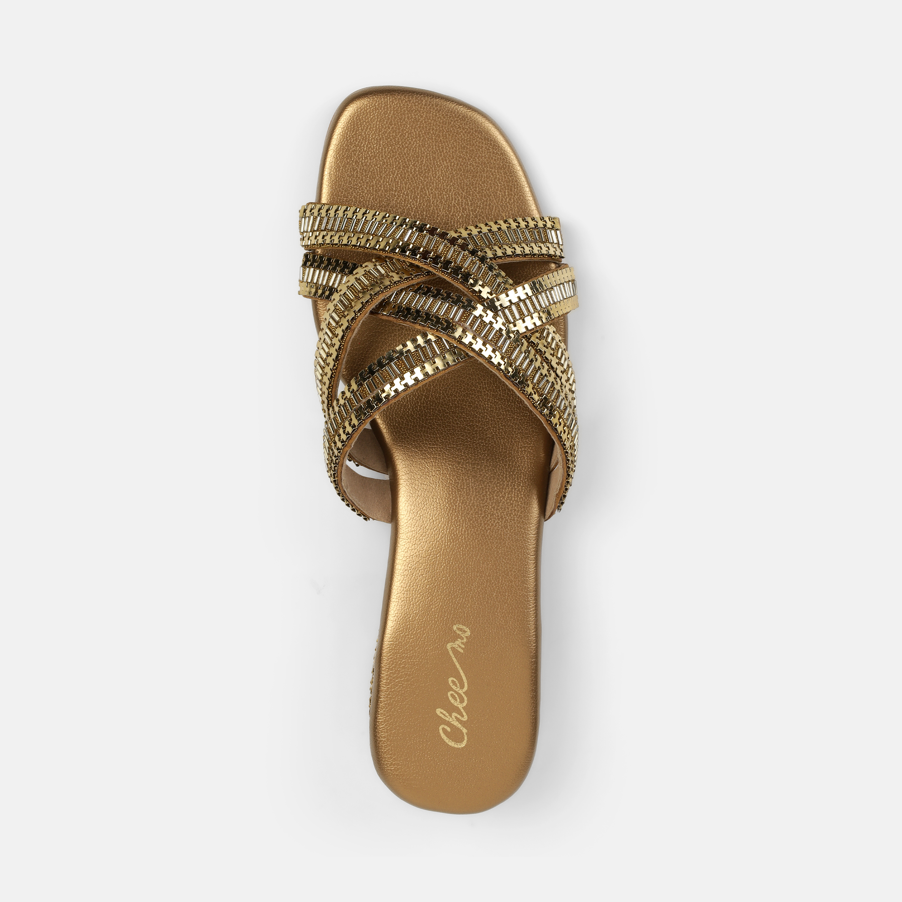 Cheemo Women Antic-gold Casual Slip Ons (SKU: 92-198-28-37)