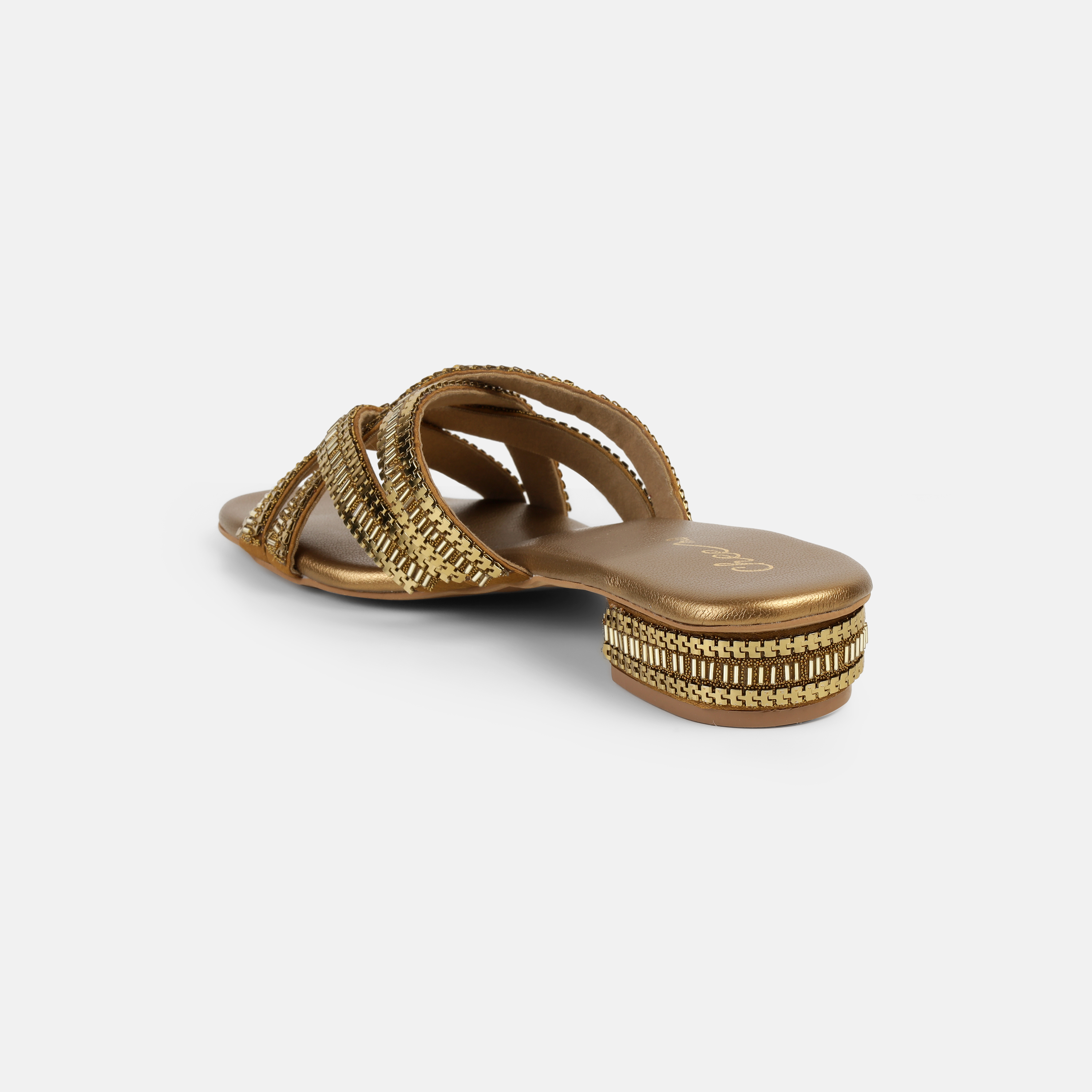 Cheemo Women Antic-gold Casual Slip Ons (SKU: 92-198-28-37)