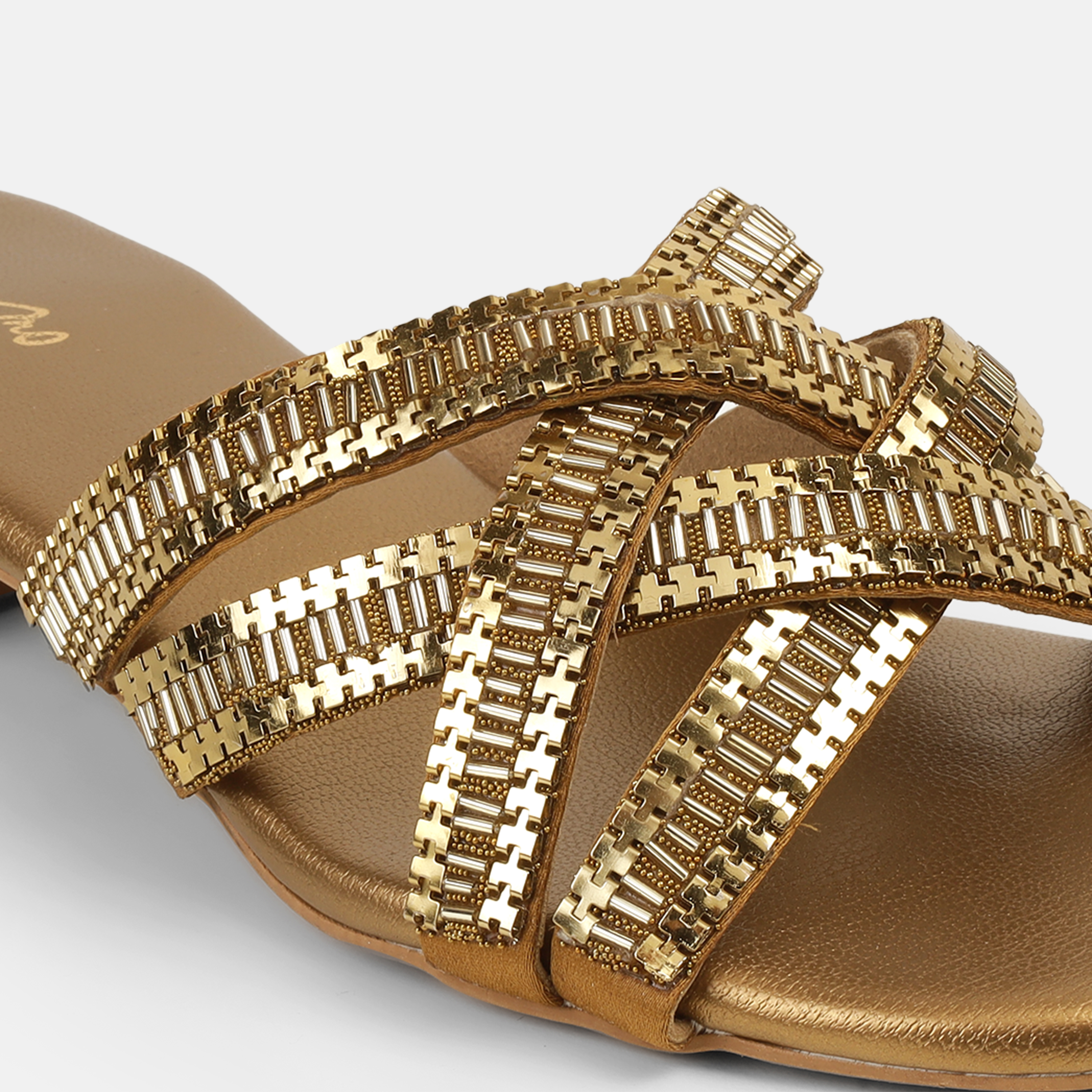 Cheemo Women Antic-gold Casual Slip Ons (SKU: 92-198-28-37)