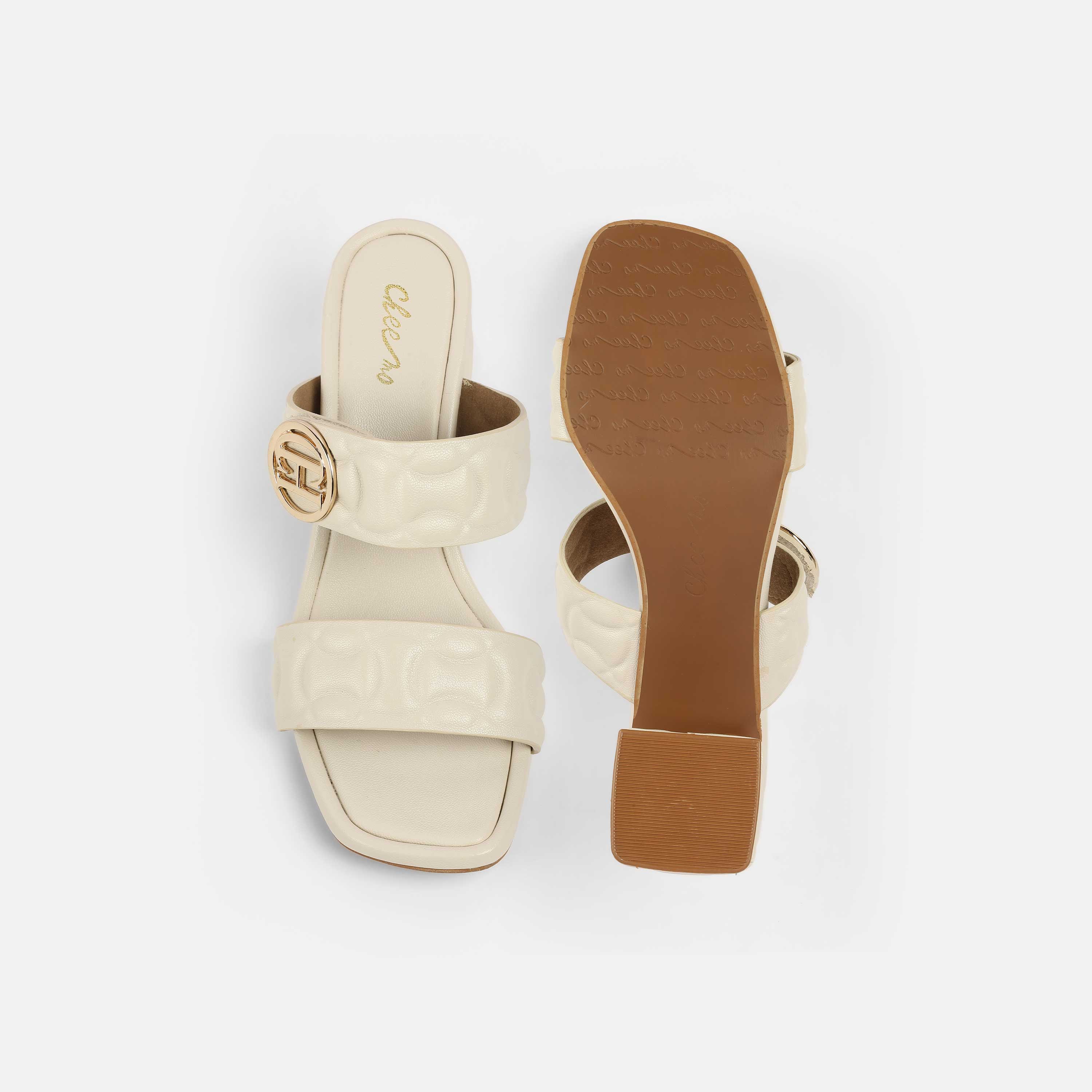 Cheemo Women Beige Casual Slip Ons (SKU: 92-209-20-36)