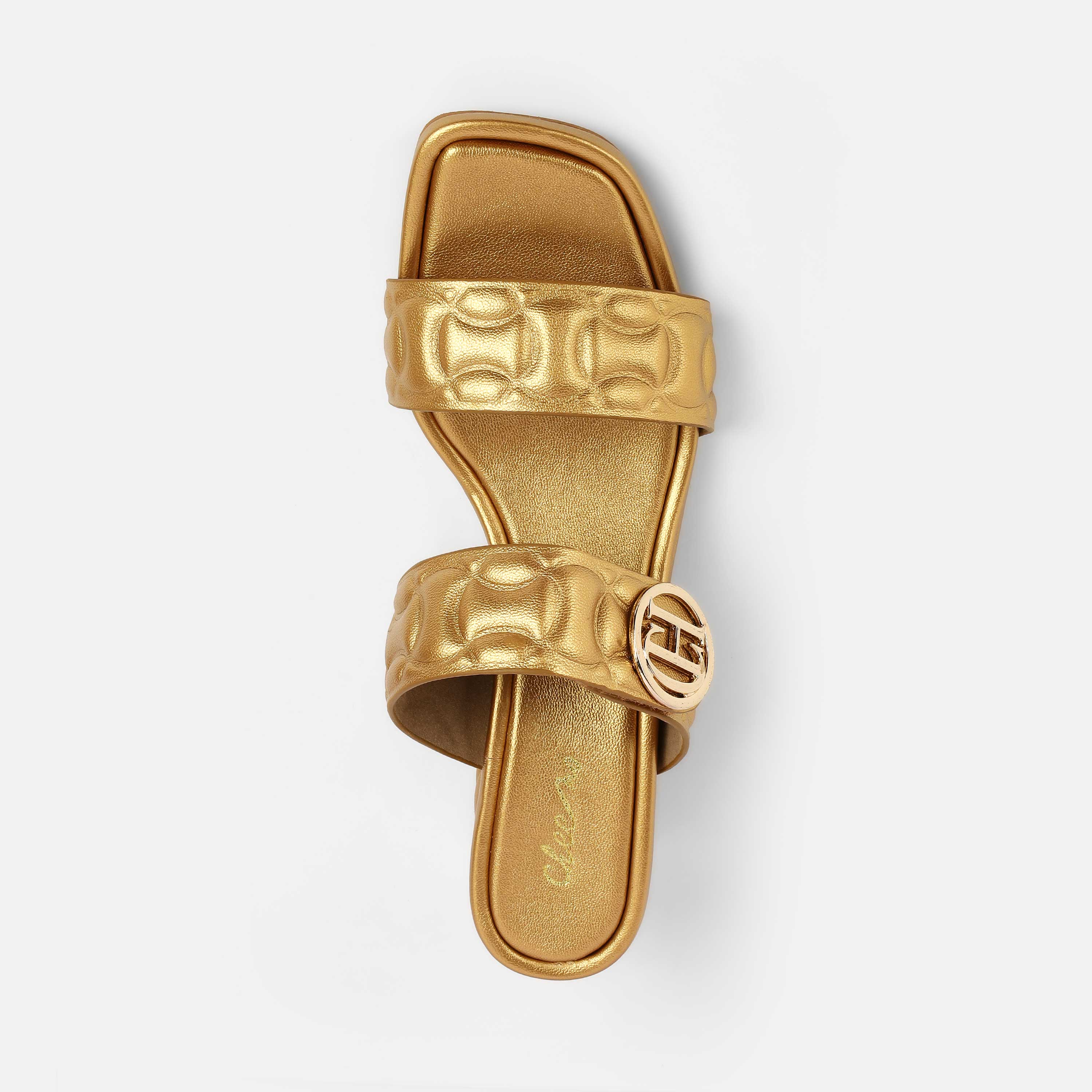 Cheemo Women Antic-gold Casual Slip Ons (SKU: 92-209-28-37)