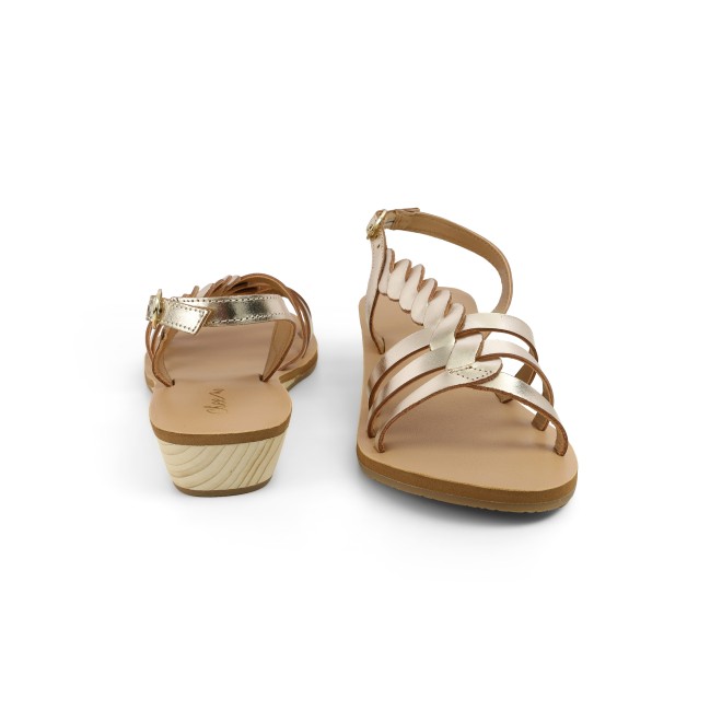 Cheemo Women Gold Casual Sandals (SKU: 92-227-15-39)