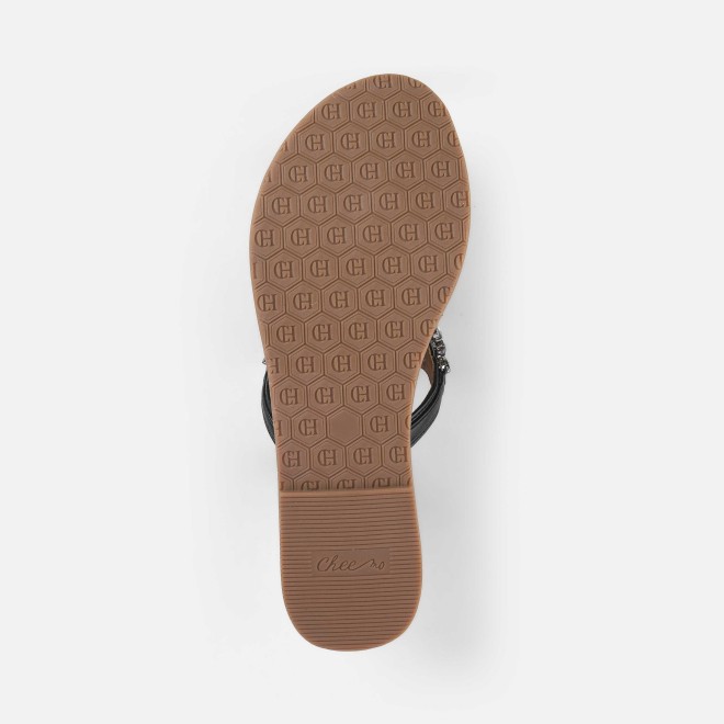 Cheemo Women Black Casual Slippers (SKU: 92-228-11-36)